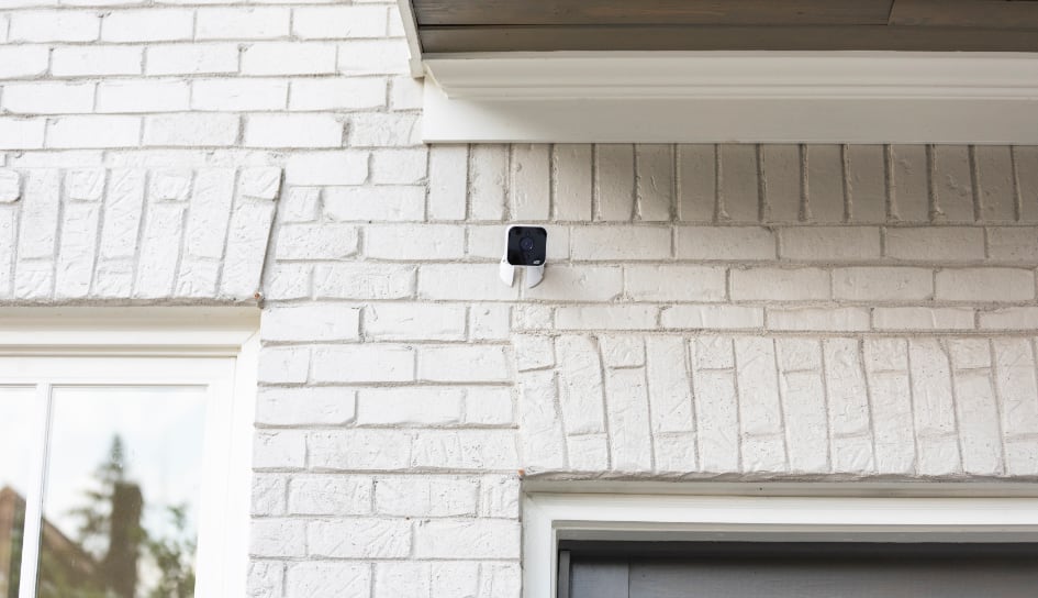 ADT outdoor camera on a Pittsburgh home